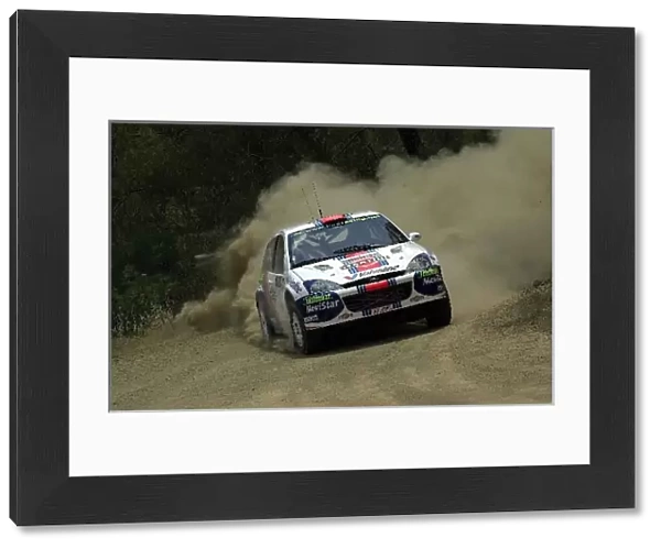 2001 World Rally Championship: Colin McRae on the shakedown stage