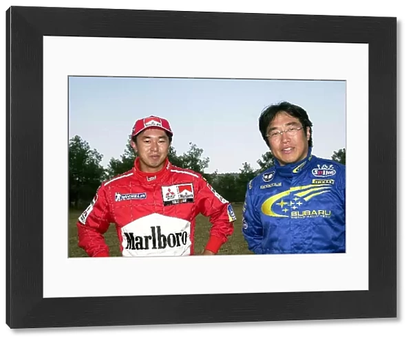 2001 World Rally Championship: Katsuhiko Taguchi left and Toshihiro Arai right
