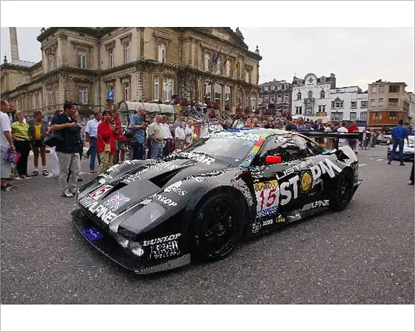 FIA GT Championship: The Lister Storm of Bobby Verdon-Roe  /  Miguel de Castro  /  David Sterckx  /  Justin Law is paraded around the streets of Spa