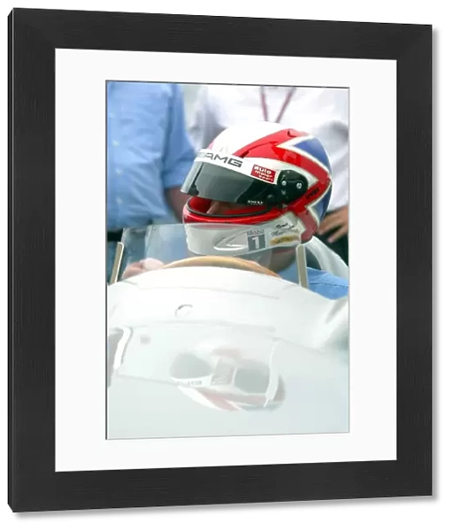 Formula One World Championship: Safety car driver Bernd Maylander drives the Mercedes W196