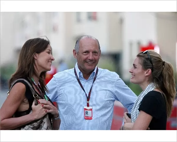 Formula One World Championship: Ron Dennis McLaren Executive Chairman with his partner and Maria De La Rosa, right