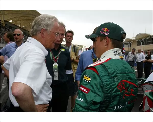 Formula One World Championship: Jurgen Hubbert Daimler Chrysler with Christian Klien Jaguar on the grid