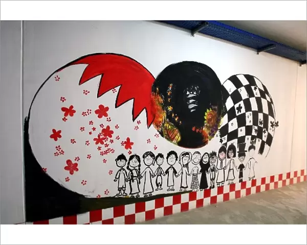 Formula One World Championship: Artwork in the tunnel under the circuit