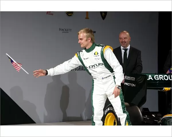 Lotus T127 Launch: Heikki Kovalainen Lotus