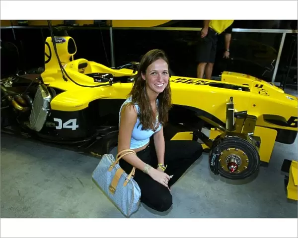 Formula One World Championship: Misha Nonoo, the girlfriend of Sutton Motorsport Images supported Formula BMW driver Dominik Jackson in the Jordan