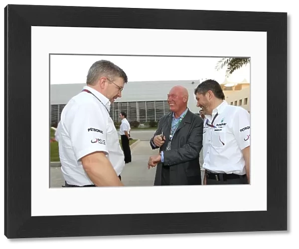 Formula One World Championship: Ross Brawn Mercedes GP Team Principal with Jean-Claude Biver, CEO Hublot watches and Nick Fry Mercedes GP Chief