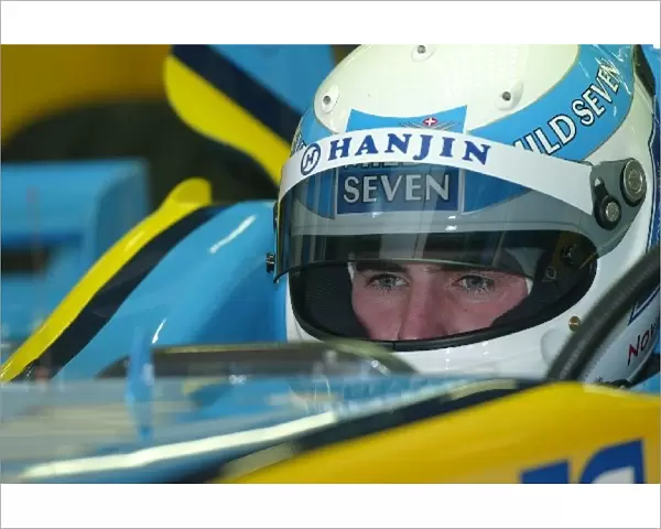 Formula One Testing: Euro F3000 and FIA GT driver Romain Dumas tests the Renault R202