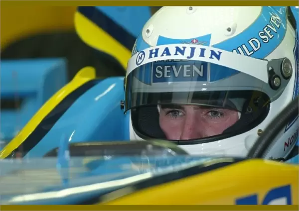 Formula One Testing: Euro F3000 and FIA GT driver Romain Dumas tests the Renault R202