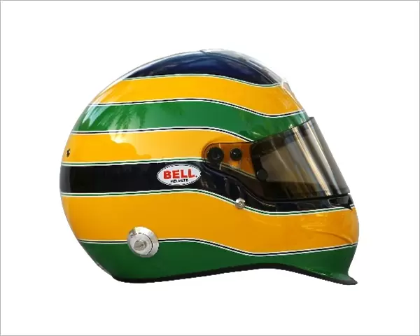 Formula One World Championship: The helmet of Bruno Senna Hispania Racing F1 Team