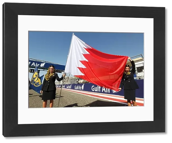 Formula One World Championship: Bahrain flag on the grid