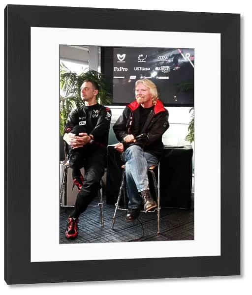 Formula One World Championship: Nick Wirth Virgin Racing Technical Director and Sir Richard Branson Virgin Group Owner