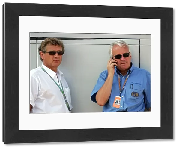 Formula One World Championship: Hermann Tilke F1 Track Designer and Charlie Whiting FIA Race Director and Safety Delegate