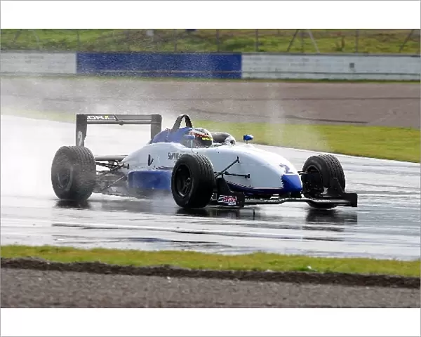 Formula Three Testing: Will Davison tests for Alan Docking Racing at a very wet Silverstone