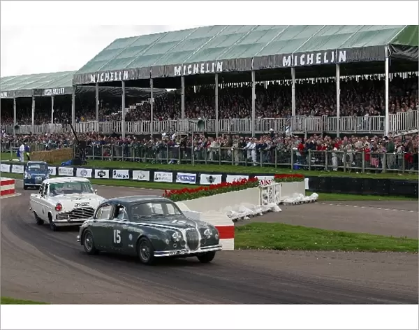 Goodwood Revival 2002: Justin Law  /  Gerry Marshall finished 2nd in the St. Marys Trophy race