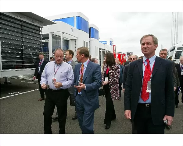 Formula One World Championship: Geoff Hoon MP with Alan Donnelly FIA