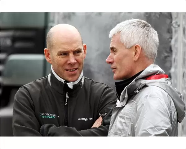 Formula One World Championship: Jock Clear Mercedes GP Senior Race Engineer with Geoff Willis