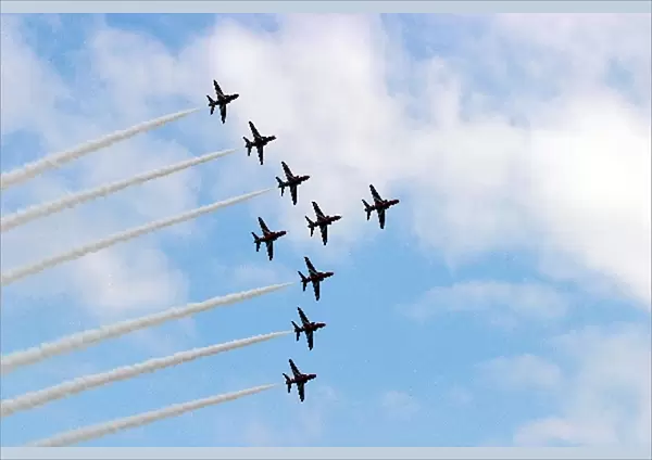 Formula One World Championship: The Red Arrows thrilled the crowd