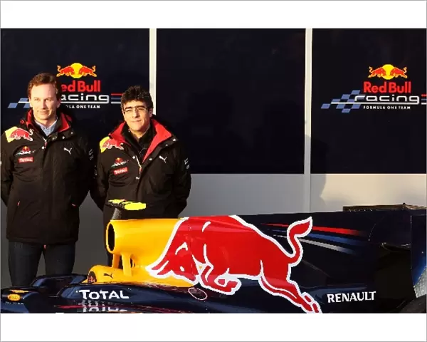 Formula One World Championship: Christian Horner Red Bull Racing Team Principal with Peter Prodromou Red Bull Racing Head of Aerodynamics