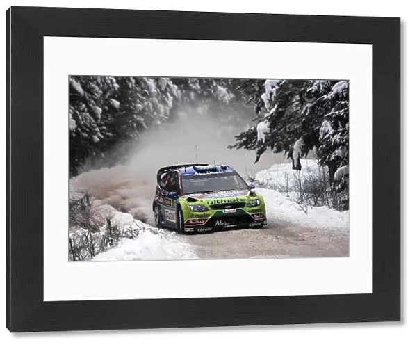 FIA World Rally Championship: Jari-Matti Latvala, Ford Focus WRC, on the shakedown stage