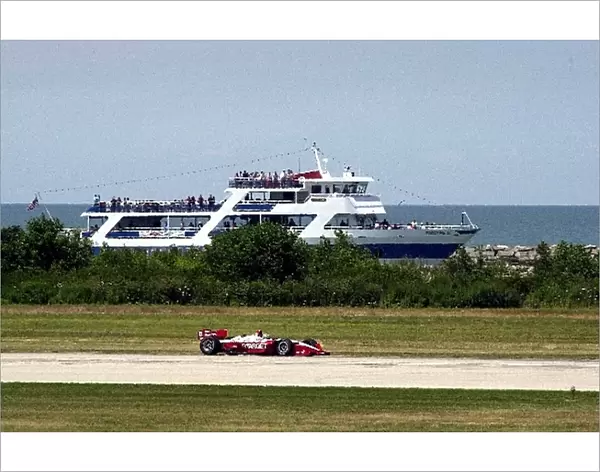 Fans watch from a cruise ship on Lake Erie at the Marconi Grand Prix of Cleveland