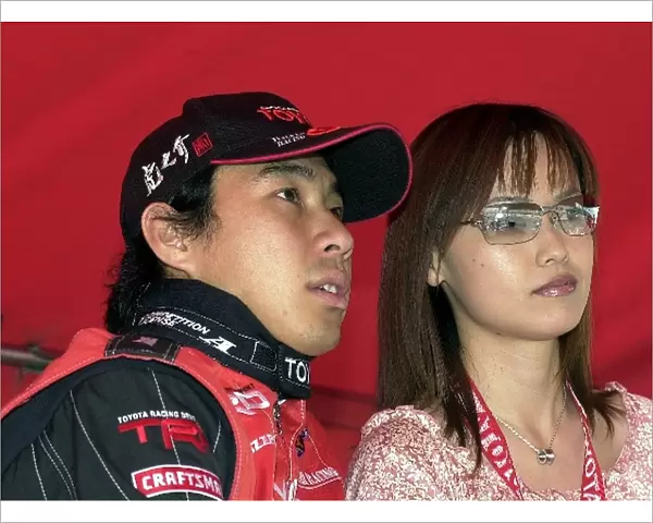 Tora Takagi watches qualifying times during second round qualifying for the Molson Indy Toronto