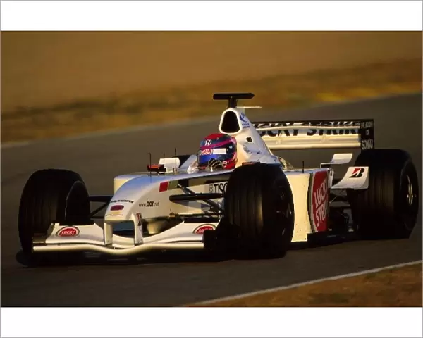 Formula One Testing: French Formula Three Champion Ryo Fukuda tests the BAR Honda 003