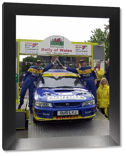 British Rally Championship: David Higgins and Daniel Barritt celebrate victory in Group N