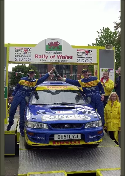 British Rally Championship: David Higgins and Daniel Barritt celebrate victory in Group N