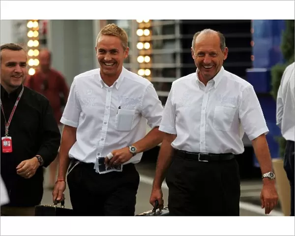 Formula One World Championship: Adam Cooper Journalist; Martin Whitmarsh McLaren Managing Director; Ron Dennis McLaren Team Owner