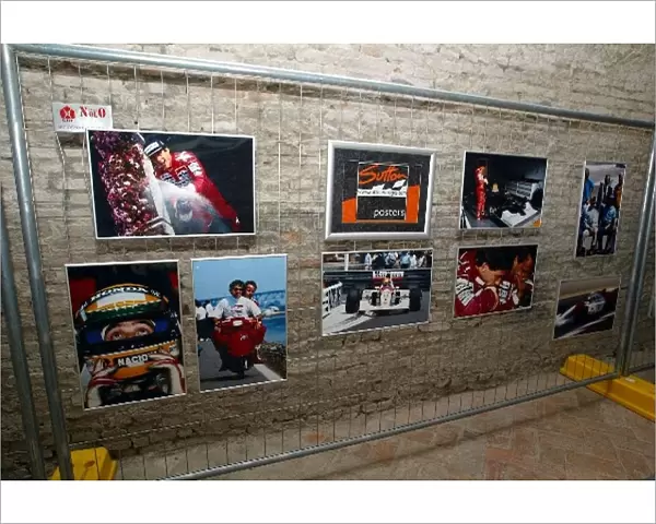 Formula One World Championship: A collection of pictures by photographer Keith Sutton on display at an exhibition about Ayrton Senna