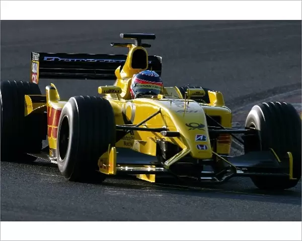 Formula One Testing: Formula One rookie Takuma Sato DHL Jordan Honda EJ12 was 9th fastest