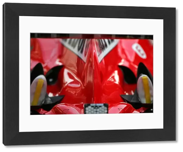 Formula One World Championship: Ferrari F2004 rear aerodynamic detail