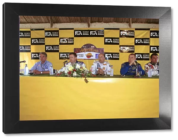 Pre-event press conference Argentina Rally 2000. Photo: McKlein  /  LAT