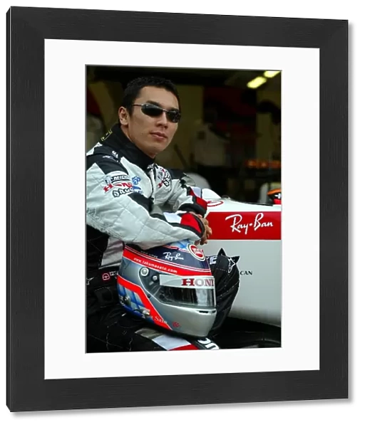 Formula One World Championship: Takuma Sato BAR during a BAR sponsorship photoshoot for Ray Ban sunglasses
