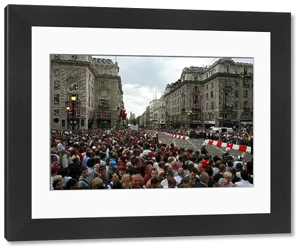 F1 Regent Street Parade: The crowds line the streets
