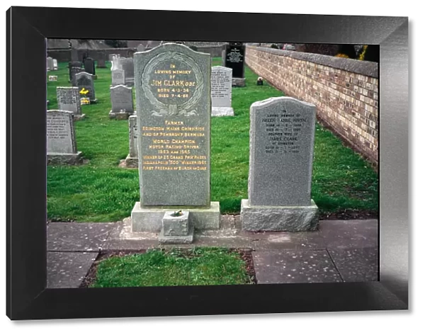 Jim Clark Memorial Headstone