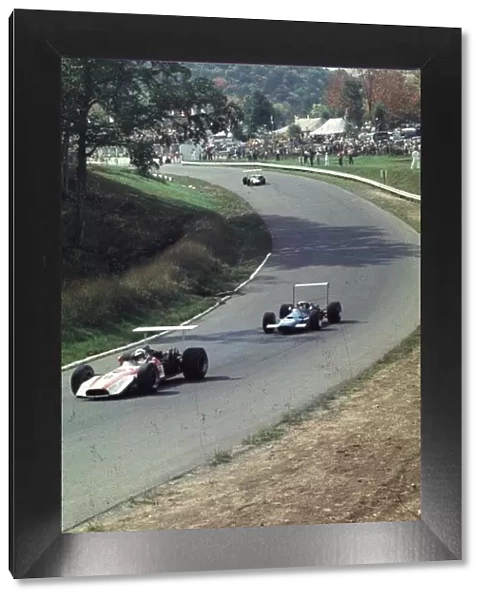 John Surtees leads Jackie Stewart and Jack Brabham Canadian Grand Prix
