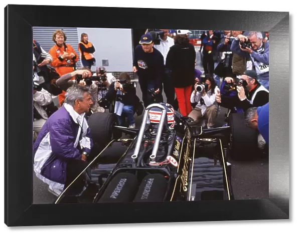 Coys Historic Festival-Nigel Mansell in the JPS Lotus