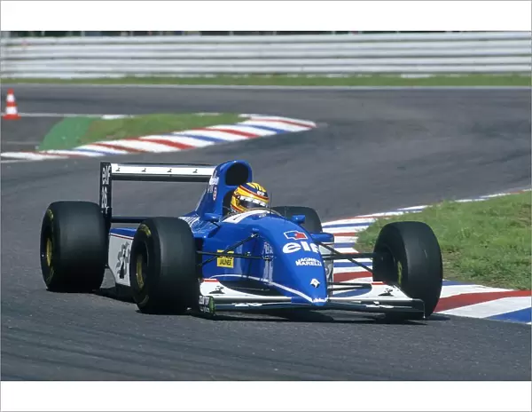 1993 German Grand Prix. Hockenheim, Germany. 23rd - 25th July 1993. Mark Blundell (Ligier JS39 Renault) 3rd position, action. World Copyright: LAT Photographic. ref: 35mm Colour Transparency
