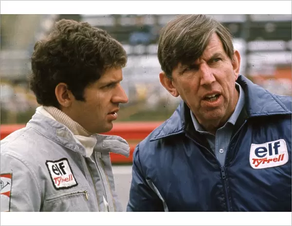 Jody Scheckter and Ken Tyrrell World LAT Photogarphic Tel: +44 (0) 181 251 3000 Fax: +44 (0) 181 251 3001 Somerset House, Somerset Road, Teddington, TW11 8RU