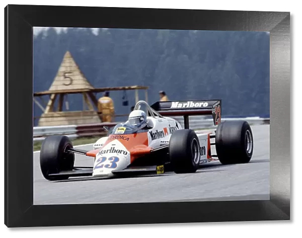 1983 Austrian Grand Prix. Osterreichring, Zeltweg, Austria. 12-14 August 1983. Mauro Baldi (Alfa Romeo 183T). Ref-83 AUT 08. World Copyright - LAT Photographic