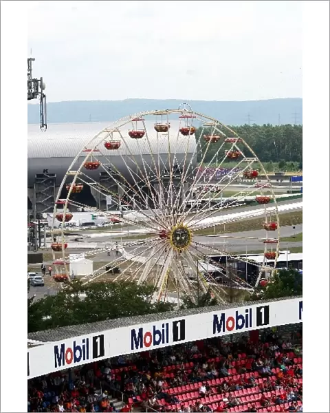 Formula One World Championship: An aerial view of the stadium section and big wheel