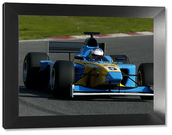 2002 Formula 3000 Testing. Gorgio Pantano, Supernova. Circuit de Barcelona, Spain. 19-20th February 2002. World Copyright: Spinney  /  LAT Photographic. Ref. : 8. 5mb Digital Image