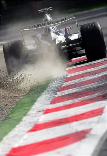 Formula One World Championship: Antonio Pizzonia Williams BMW FW27 kicks up gravel