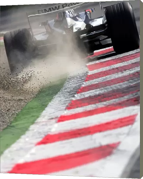 Formula One World Championship: Antonio Pizzonia Williams BMW FW27 kicks up gravel