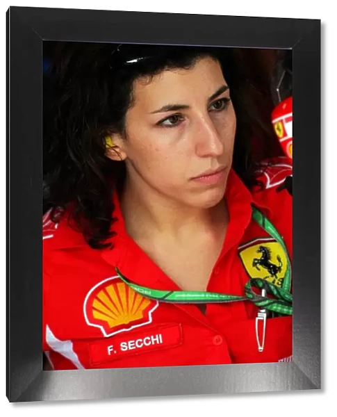 Formula One World Championship: Francesca Secchi Shell F1 Press Officer