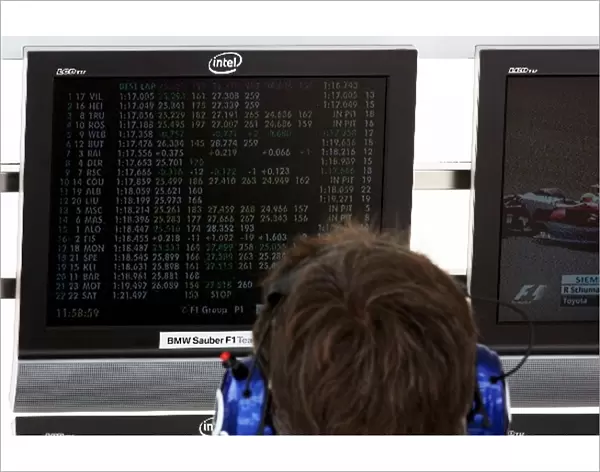 Formula One World Championship: BMW Sauber see themselves top of the practice timing screens