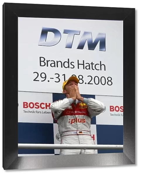 DTM. Race winner Timo Scheider (GER) Team Abt Audi A4 DTM celebrates on the podium.
