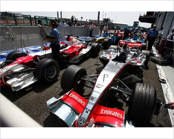 Formula One World Championship: Parc ferme after qualifying