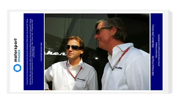 Formula One World Championship: Michiel Mol and Victor Muller Chief Executive Officer Spyker Cars and Spyker MF1 Racing